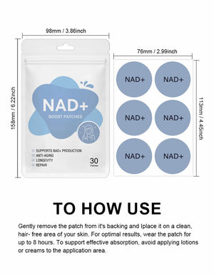 NAD+ Boost Patches (30-Pack) – Premium Daily Wellness & Vitality Support